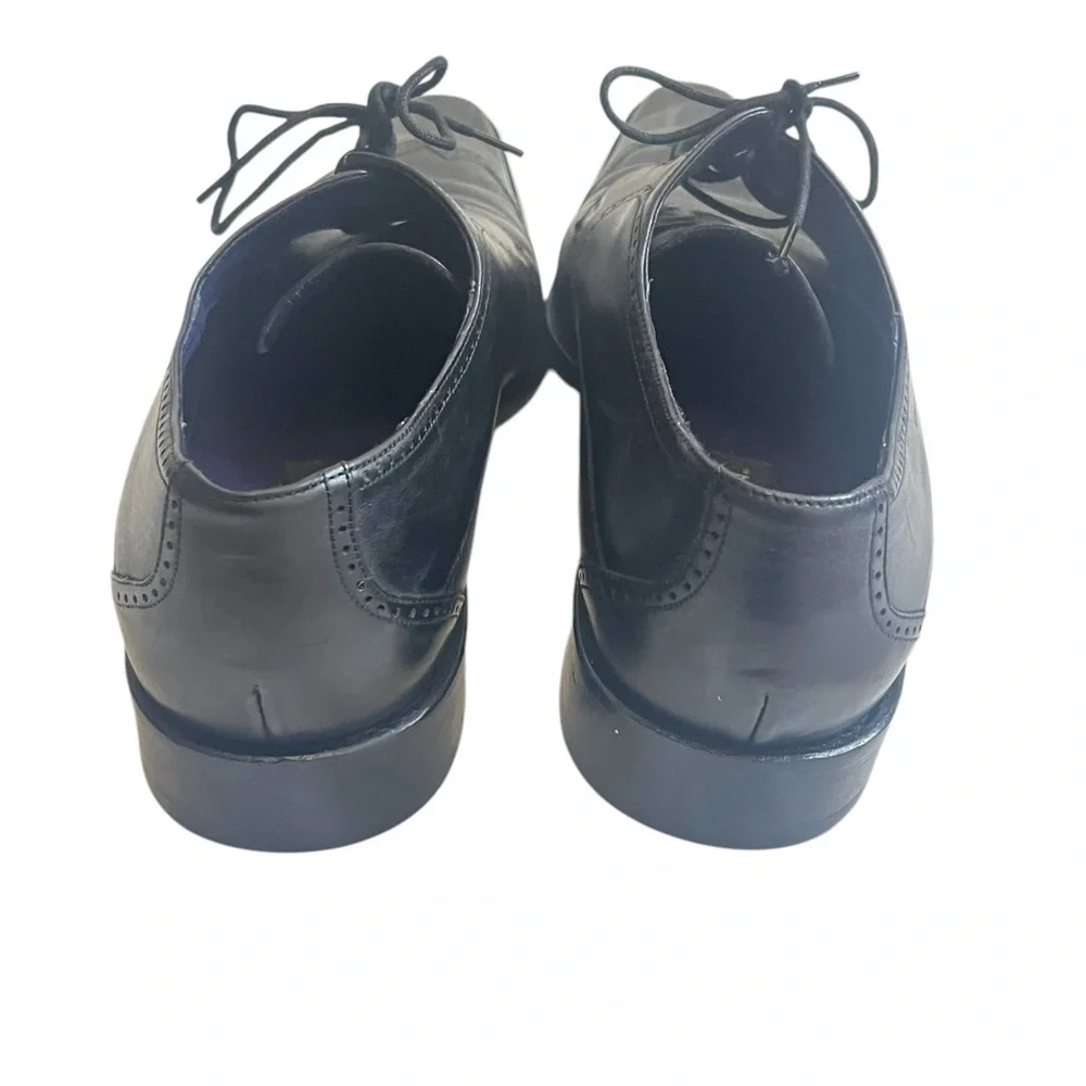 Men's Black Leather Dress Shoes